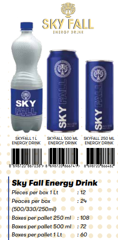 SKY FALL ENERGY DRİNK