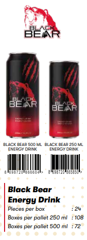 BLACK BEAR ENERGY DRİNK