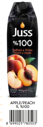 Juss %100 1 Lt Tetrapak Elma&Şeftali