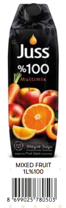 Juss %100 1 Lt Tetrapak Karışık Meyveler