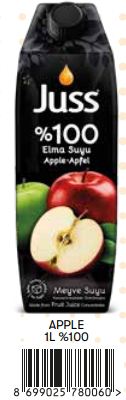 Juss %100 1 Lt Tetrapak Elma