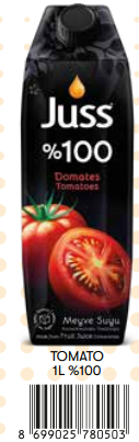 Juss %100 1 Lt Tetrapak Domates