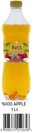 Juss Pet Şişe 1 LT %100 Elma