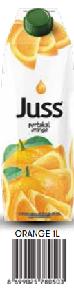 Juss Meyve Suyu 1 LT Tetrapak Portakal