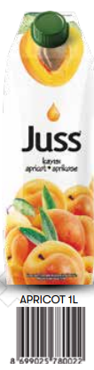 Juss Meyve Suyu 1 LT Tetrapak Kayısı