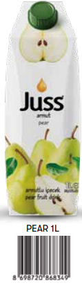 Juss Meyve Suyu 1 LT Tetrapak Armut