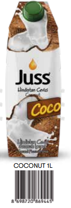 Juss Meyve Suyu 1 LT Tetrapak Hindistan Cevizi