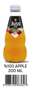 Juss %100 Cam 200 Ml Elma