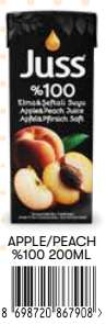 Juss %100 200 Ml Tetrapak Elma&Şeftali