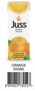 Juss  200 Ml Tetrapak Portakal
