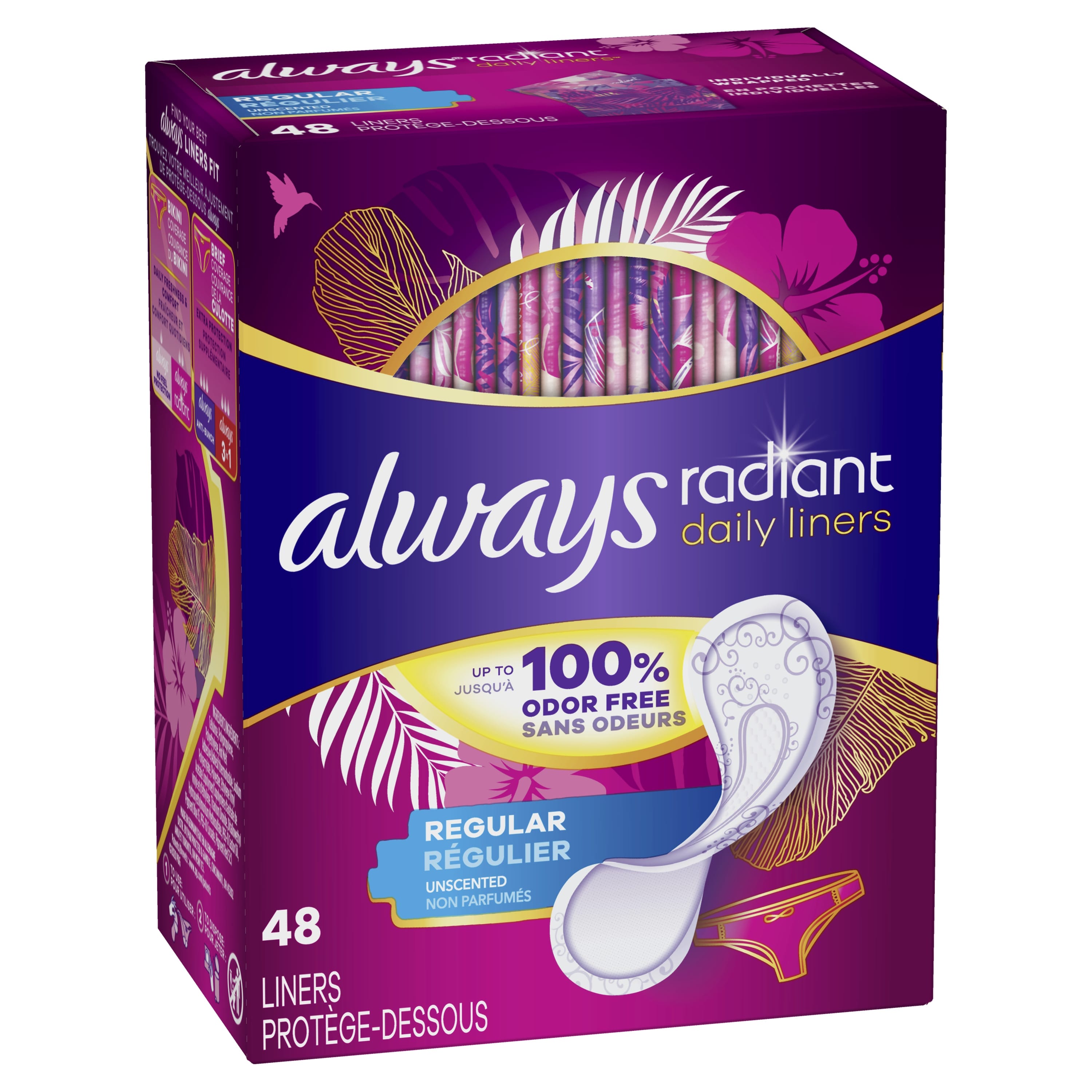 Always Radiant Daily Liners 48 Adet