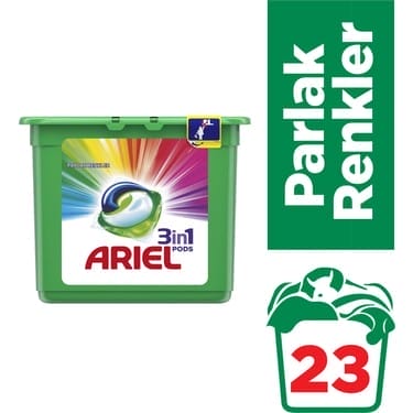 Ariel Kapsül Parlak Renkler  23 Adet