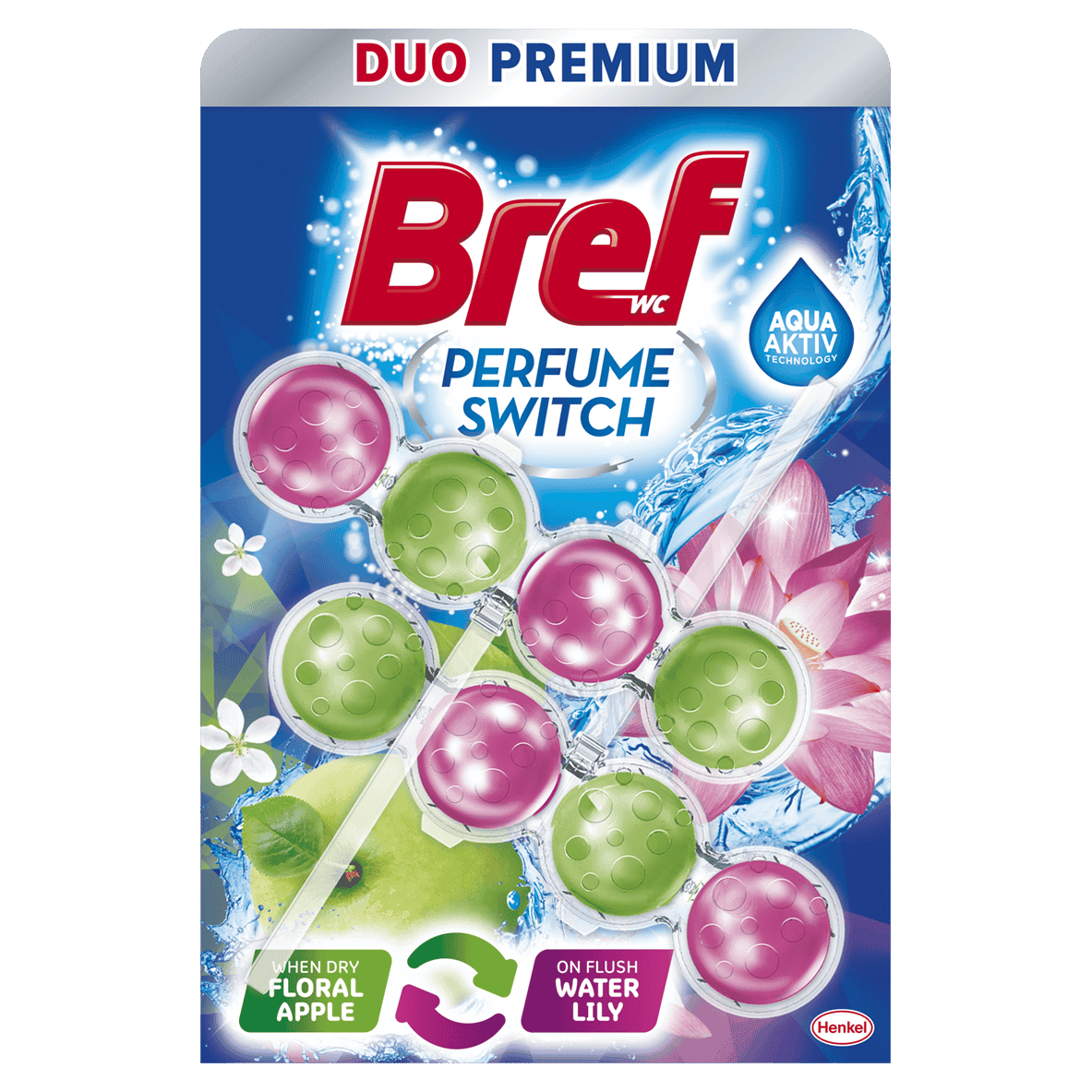 Bref Tuvalet Bloğu Duo Premium Victoria&yeşil Elma İkili