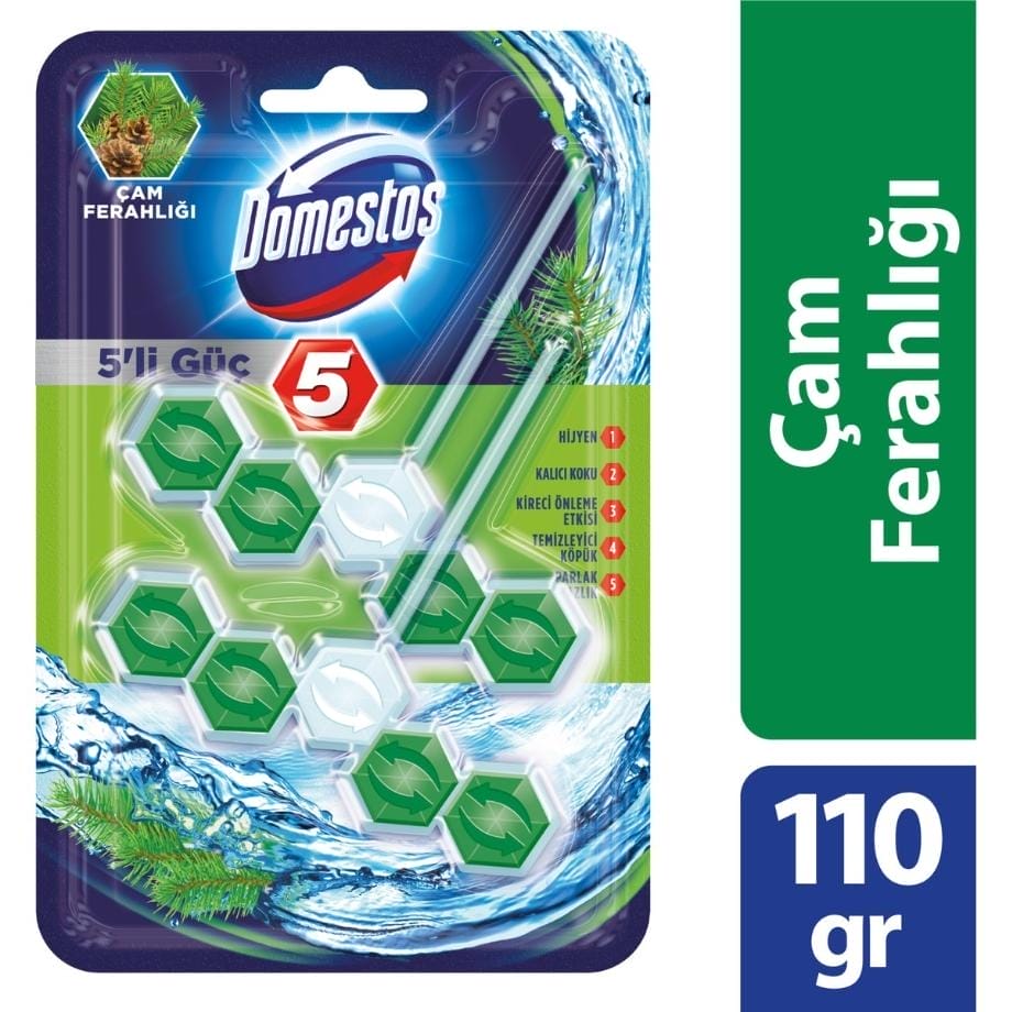 Domestos 5'li Güç Çam Ferahlığı 110 Gr