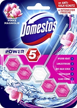 Domestos 5'li Güç Tuvalet Bloğu Manolya Ferahlığı 55 Gr