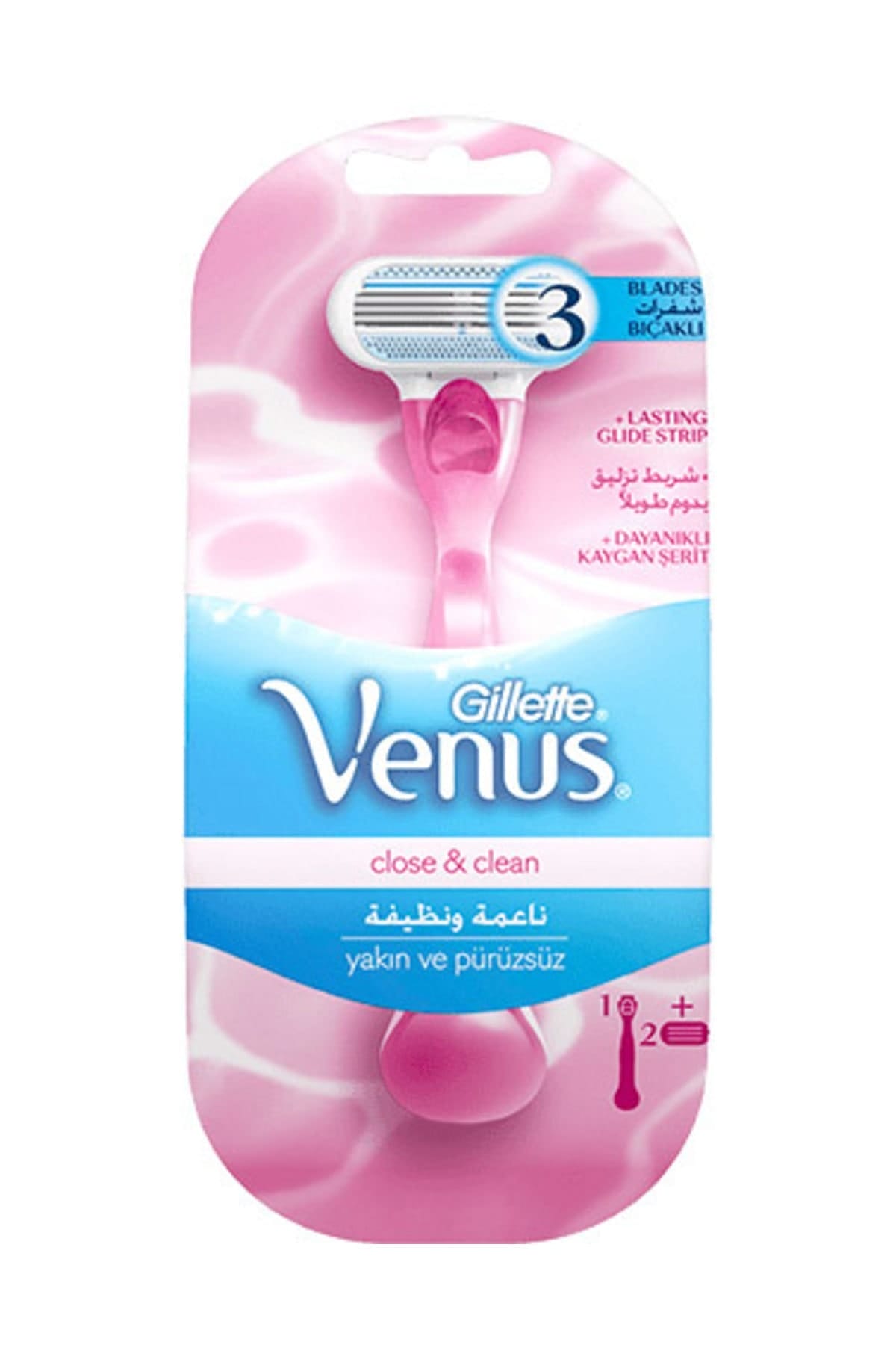 Gillette Venus Clean&clean Razor With 2 Refill  1 Adet