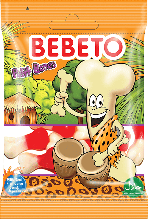 Kervan Gıda Bebeto Jelly Candy Petit Bones 20 Grx12