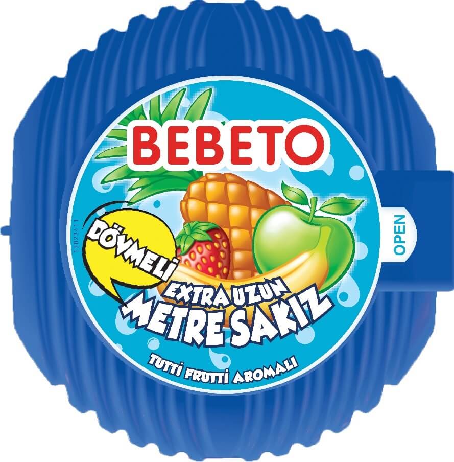 Kervan Gıda Bebeto Meter Gum Tutti Frutti  40 Grx36