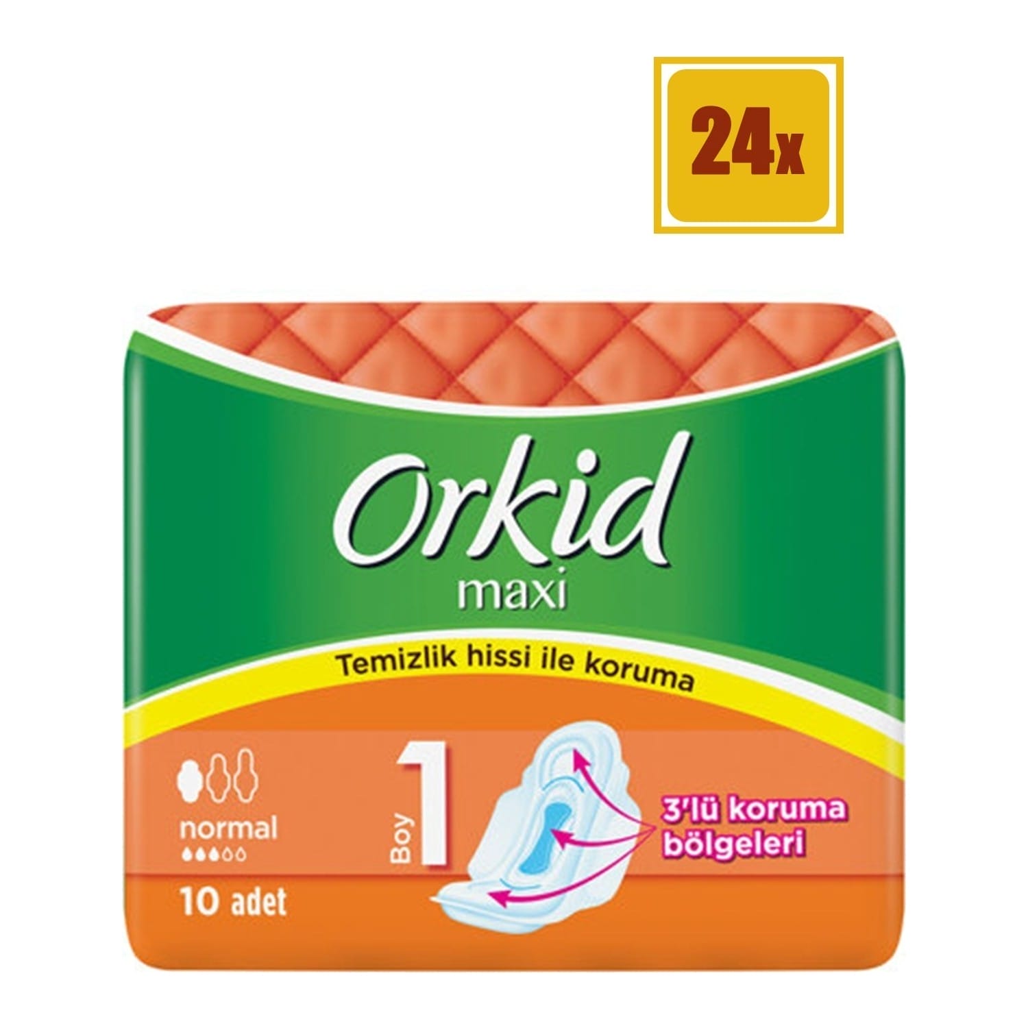 Orkid Maxi Normal Ped 10 Adet