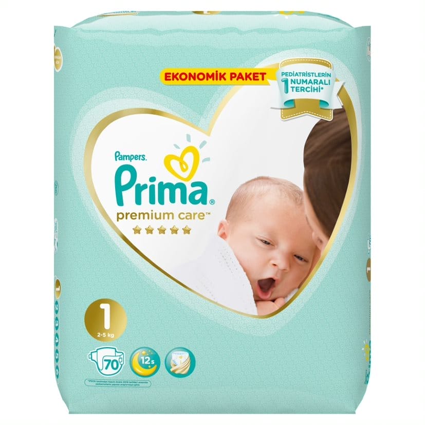 Pampers Prima No1  70 Adet