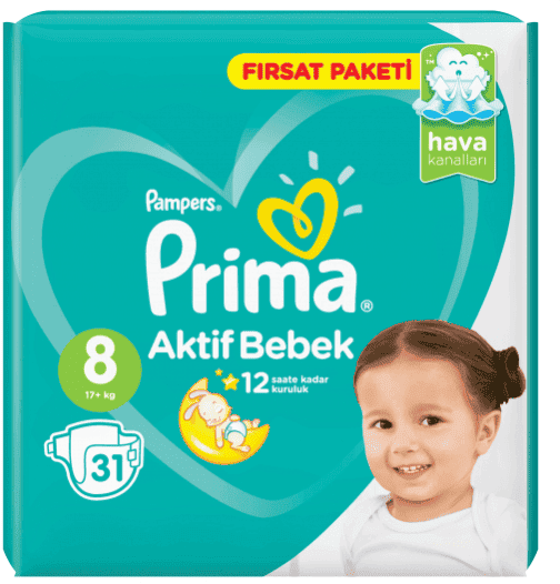Pampers Prima No8 31 Adet